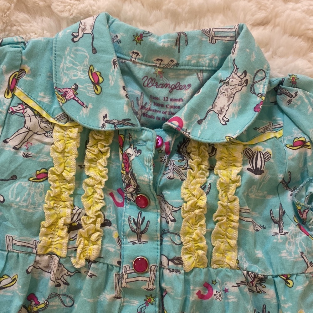 Wrangler Infant Cowgirl Dress 12 month - Picture 3 of 4